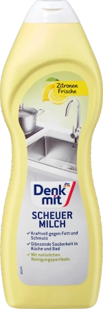 Denkmit Mleczko do Czyszczenia z Naturalnymi Polerującymi Granulkami do Kuchni i Łazienki Cytrus