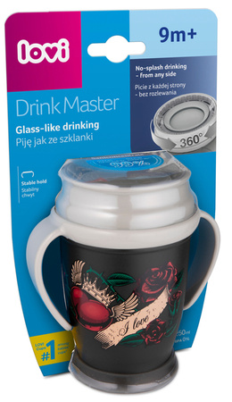 LOVI Kubek 360° Drink Master 250 ml I Love