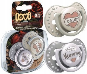 LOVI Smoczek Silikonowy Dynamiczny 0-3m I Love