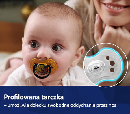 LOVI Smoczek Silikonowy Dynamiczny 0-3 Jungle Vibes Boy