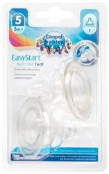 CANPOL Smoczek do Butelki Easy Start 3m+ Trójprzepływowy 2 szt.