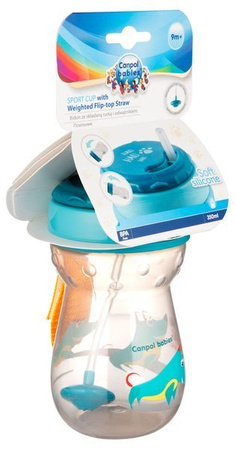 CANPOL Bidon ze Składaną Rurką z Odważnikiem 350ml