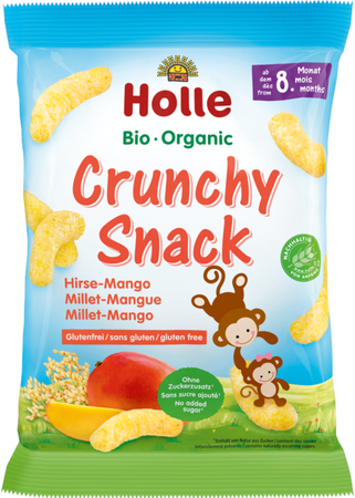 Holle BIO Pyszne Bezglutenowe Chrupki Jaglane z Mango