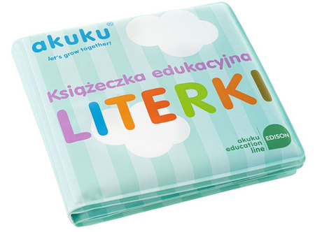 AKUKU Miękka Edukacyjna Książeczka Kąpielowa Literki