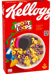 Kellogg's Froot Loops Owocowe Płatki Śniadaniowe z Witaminami
