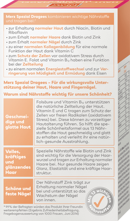 Merz Spezial Uroda Zdrowe Włosy Paznokcie i Cera 134 sztuki