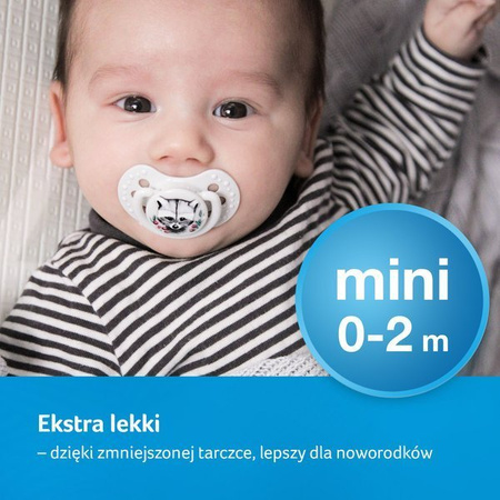 LOVI Smoczek Silikonowy MINI 0-2m 2 szt. Wild Soul Girl
