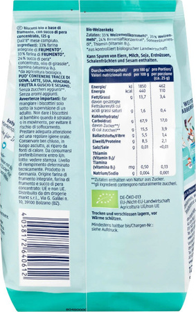 Babylove BIO Ciasteczka Pszenne z Gruszką Bałwanki