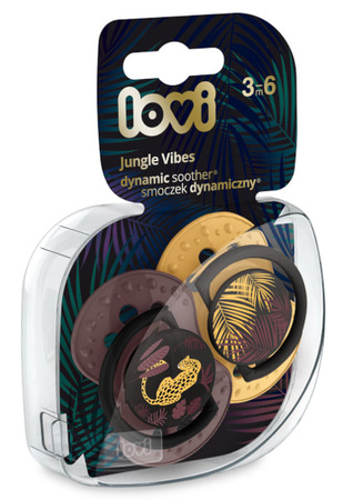 LOVI Smoczek Silikonowy Dynamiczny 3-6 Jungle Vibes Girl