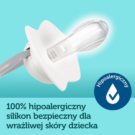 Canpol Smoczek Silikonowy Symetryczny 6-18m 2 szt. ROYAL BABY