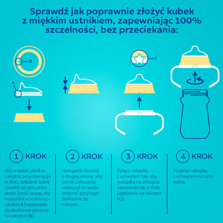 Canpol babies Kubek Treningowy Silikon Ustnik FirstCup