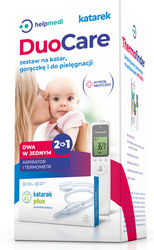 DuoCare Zestaw Aspirator Katarek Plus Bezdotykowy Termometr