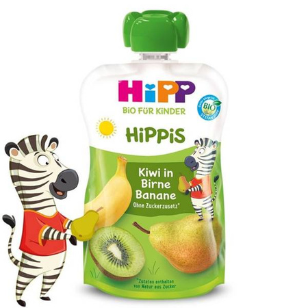 HiPP HiPPiS BIO Mus z Kiwi Gruszek i Bananów 