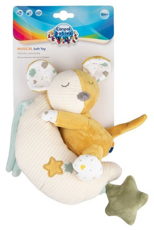Canpol Pluszowa Zabawka dla Niemowląt z Pozytywką MOUSE