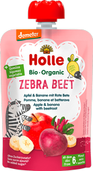 Holle BIO Mus Owocowo Warzywny Buraczana Zebra