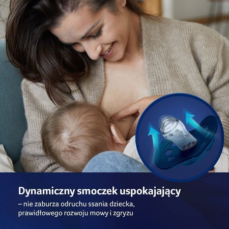 LOVI Smoczek Silikonowy Dynamiczny 6-18m Stardust
