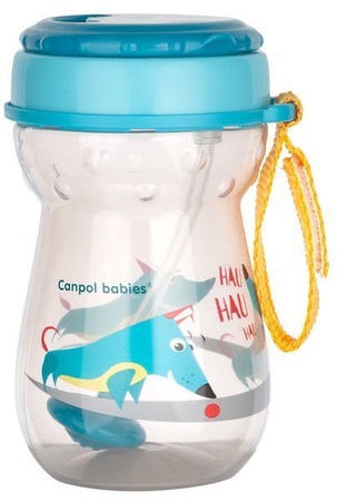 CANPOL Bidon ze Składaną Rurką z Odważnikiem 350ml