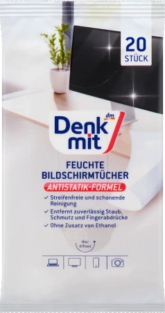 Denkmit Wilgotne Chusteczki Antystatyczne do Czyszczenia Ekranów