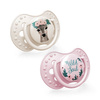 LOVI Smoczek Silikonowy Dynamiczny 3-6m 2 szt. Wild Soul Girl