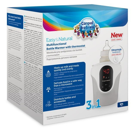 Canpol Elektryczny Podgrzewacz 3w1 z Funkcją Rozmrażania Pokarmu
