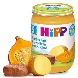 HiPP BIO Dynia z Ziemniaczkami i Wołowiną Żelazo