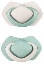 Canpol Smoczek Silikonowy Symetryczny 18m+ 2 szt. PURE COLOR