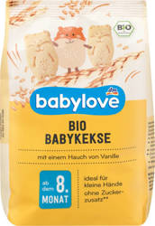 Babylove BIO Ciasteczka Pszenne z Wanilią Burbon