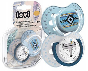 LOVI Silikonowy Smoczek Dynamiczny Indian Boy 3-6m