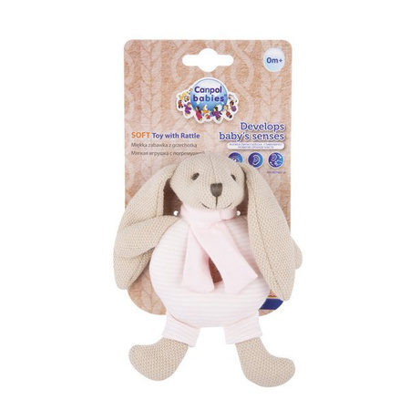 CANPOL Miękka Grzechotka Króliczek