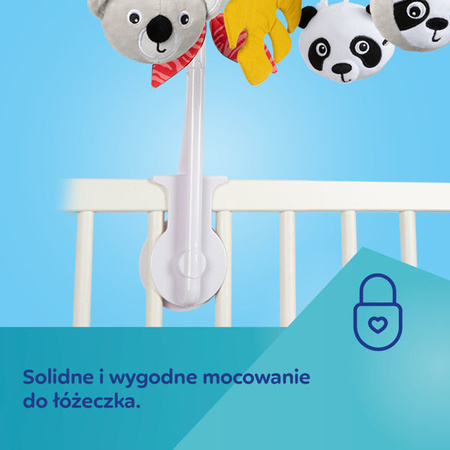 CANPOL Sensoryczna Karuzela z Pozytywką/Bluetooth BabiesBoo