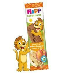 HiPP BIO Batonik Zbożowy z Jabłkiem i Brzoskwinią