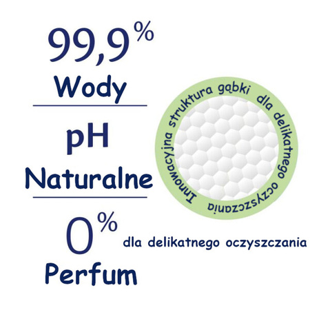HiPP NAJLEPSZE Chusteczki dla Niemowląt Soft & Pur Water 99,9% Woda Wipes