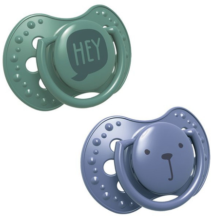 LOVI Smoczek Silikonowy Dynamiczny 3-6m 2 szt Hey Boy