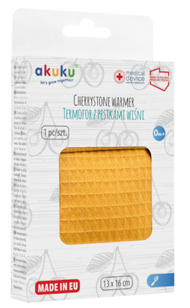 AKUKU Termofor Medyczny z Pestek Wiśni + Pokrowiec 