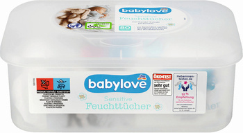 Babylove Chusteczki Nawilżane 80 szt.+ Pudełko