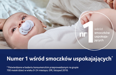 LOVI Smoczek Silikonowy 0-2m Baby Shower Boy