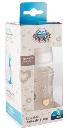 CANPOL Szeroka Butelka Antykolkowa 120ml Easy Start