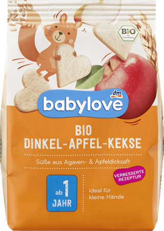 Babylove BIO Ciasteczka Orkiszowe z Jabłkami