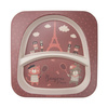 Canpol babies Zestaw Naczyń BONJOUR PARIS Red
