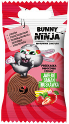 Bunny Ninja Owocowa Przekąska FRUIT ROLLS Jabłko Banan Truskawka