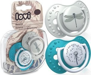 LOVI Smoczek Silikonowy Dynamiczny Botanic 3-6m