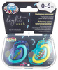Canpol Smoczek Silikonowy Symetryczny 0-6m 2 szt. NEON LOVE