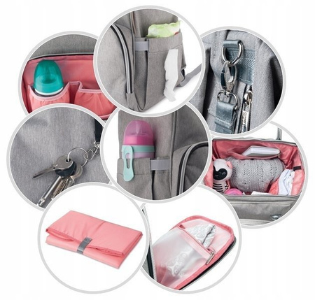 Canpol Plecak Torba dla Mamy do Wózka Czarny