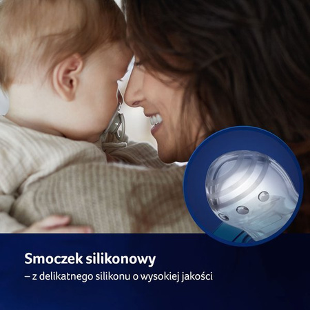 LOVI Smoczek Silikonowy Dynamiczny 0-3m Stardust Blue