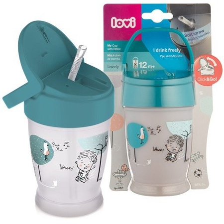 LOVI Kubek ze Słomką JUNIOR Lovely Boy 250ml