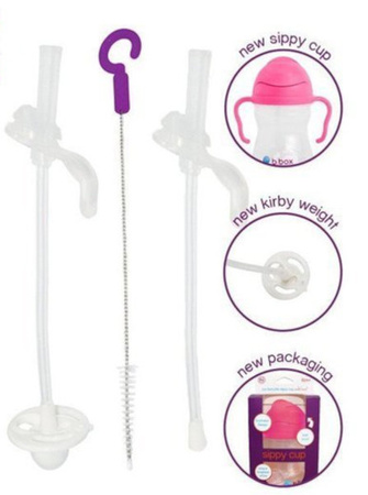 B.BOX 2 Zapasowe Słomki i Szczoteczka do Bidonu