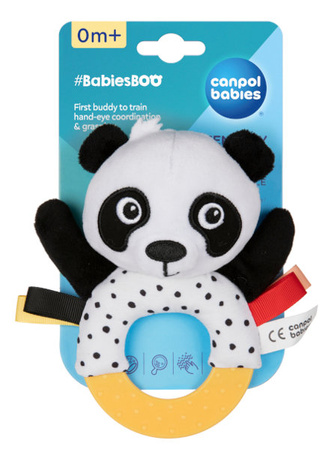 CANPOL Sensoryczna Zabawka z Gryzakiem i Grzechotką BabiesBoo
