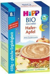 HiPP BIO Mleczna Kaszka Owsiana z Jabłkami na Noc