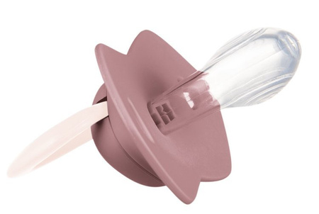 Canpol Smoczek Silikonowy Symetryczny 6-18m 2 szt. PURE COLOR