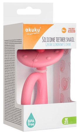 AKUKU Silikonowy Gryzak Ślimak